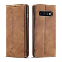 Suderinamas Samsung S10/S9+/A51/A31/A50 odinis telefono dėklas su kortelių angoje ir atverčiamu dangteliu S23 mėlyna
