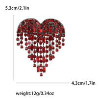 High-End Fashion Fringed Love Grab Chain Brooch Temperament Clothing Accessories Corsage Pin