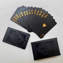 Žaidimo kortos 1 dėžutė Vandeniui atsparios plastikinės pokerio žaidimas suaugusiems ir vaikams One Size