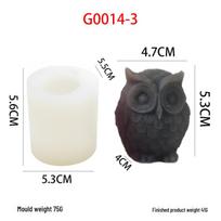 3D Pelėdos Silikoninė Forma Žvakėms, Muilui, Aromaterapijai, Fondantui ir Šokoladui