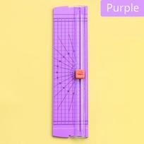 Maža automatinė A3/A4 formato popieriaus pjaustymo mašina Popieriaus pjaustytuvas Art Trimmer Craft Photo Blades Iškarpų albumas Biuro namų raštinės reikmenys violetinė