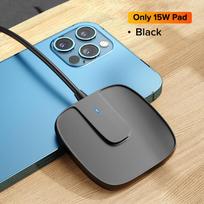 QOOVI 15W magnetinis belaidis įkroviklis, skirtas iPhone 13 12 Pro Max Mini Qi greito įkrovimo telefono magnetinis padėklas 15W balta