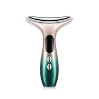 2-in-1 kaklo grožio prietaisas, elektrinis veido masažuoklis odos stangrinimui ir kaklo pakėlimui bei raukšlių mažinimui, lygus, stangrinantis moterims Neck beauty device žalia