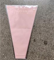 Kinų stiliaus gėlių vandeniui atspari permatoma puokštės pakuotės maišelis su kraft popieriumi (28+9)*44cm