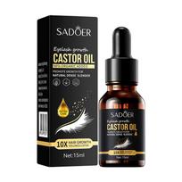 15ml Organic Castor Oil Eyelash Enhancer Nourishing Eyebrow Lashes Growth Serum Natural Essential Eyelash Castor Oil 15ml