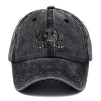1 vnt. Labradoro retriverio paveikslėlio beisbolo kepuraitė Lengva, kvėpuojanti, reguliuojama Snapback kepuraitė su lenktu snapeliu One Size