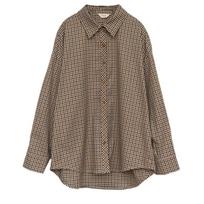 Plediniai marškiniai Moteriški Elegantiški Basic Klasikiniai Apykaklė Retro Laisva Biuro Moteriška Korėjietiško stiliaus Palaidinės ilgomis rankovėmis Moteriški drabužiai S ruda