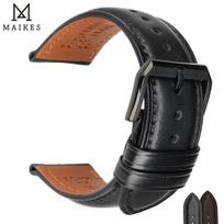 Laikrodžio juosta Madinga odinė laikrodžio apyrankė Moteriška vyriška ruda juoda 24 mm 18 mm 20 mm 22 mm dirželio laikrodžio priedai 24mm