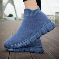 Unisex vilnoniai vidutinio ilgio lengvi sportiniai batai užsimauti - Didelių dydžių minkštu padu vyrams ir moterims (Ruduo/Žiema) plus velvet 38 žalia
