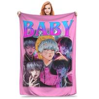 Jinu KPOP Demono Medžiotojai Vintažinis 90-ųjų Stiliaus Antklodė Flanelinis Naujoviškas Šiltas Mėtomasis Antklodė Patalynės Užtiesalui Vasara 30x40in