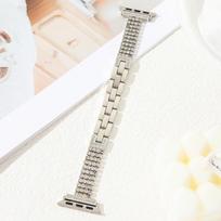 Diamond Metal Strap for Apple Watch 10 Band 42mm 41mm 46mm 44/49mm 45mm 40mm Women Belt Bracelet iWatch Series 9 8 7 Se 6 Ultra 38mm 40mm 41mm