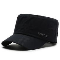 Karinė vyriška kepuraitė vasarinė greitai džiūstanti plokščia kepurė nuo saulės sportinė „Letter Trucker Snapback“ beisbolo kepurė armijos skydeliai, kepurė su viršūnėmis 56-60cm juoda