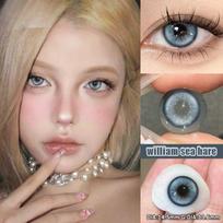 „MillCreek Blue“ kontaktiniai lęšiai su 14,5 mm laipsnio komišku akių karoliuku „Eye Iris“ stiliaus 1 metų naudojimo akių kosmetikos spalvoti kontaktiniai lęšiai, skirti trumparegiams gydyti 0.00 mėlyna