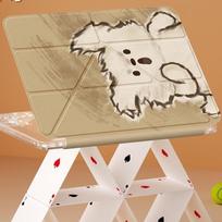 Apsauginis planšetinio kompiuterio dėklas iPad Pro 12.9/iPad Air 13 2024/iPad Air 13 2025/iPad Mini 6 7/iPad 9.7/iPad Pro 13 11/iPad 11 10.9/iPad 10.2 su dėklu rašikliui iPad Mini 6 2021 gryna