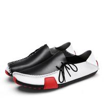 Vyriški mokasinai Loafer Driving Gommino Comfort Flats Kasdieniai suvarstomi didelio dydžio odiniai batai vyrams, didesniems EU: 38 balta