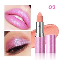 6 Colors Pearlescent With Flash Temperature Change Is Not Easy To Cup Lipstick Lasting Color Eye Shadow 8152-02 pink