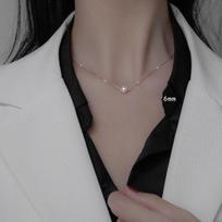 925 sterlingų sidabro korėjiečių ins perlų kaklo karoliai, moteriški elegantiški jubiliejaus dovanų papuošalai