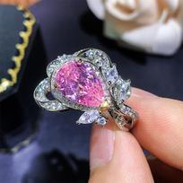 Papuošalų žiedas Mėlynas Spinel Rožinis Cirkonio Geltonas Cirkonio Mados Moterų Komunalinis