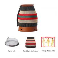 Moksibustijos puodelis Grandymo puodelis Šiltas kompresas Moxos įrankis beige
