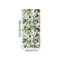 Vaivorykštės dvipusė statinė stiklo lipdukas - Įspausto rašto PVC plėvelė 43x100cm: Pearl Cotton Roll