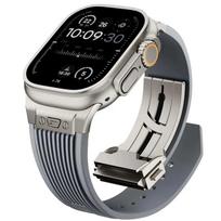 Men Rubber Strap for Apple Watch Ultra 3 49mm Series 11 10 46mm Sports Soft Band for Iwatch 9 8 7 6 5 4 SE 3 44mm 45mm Bracelet 49mm(Ultra 3 2 1)