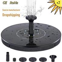 Šviečiantis saulės energija varomas plaukiojantis vandens siurblys - Lauko sodo fontanas tvenkiniams su žuvimis Solar Fountain 130mm Diameter