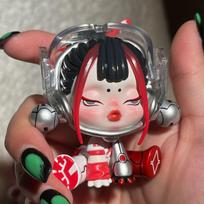 Night City Blind Box Night Guardian Meditator Rankų darbo papuošalai Dovana vaikams 8cm