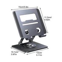 Aluminum Alloy Laptop Stand Adjustable Laptop Bracket 360 Degree Rotatable Metal Holder Compatible With All Pads Tablet Bracket juoda