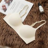 Plona Besiūlė Pakelianti Liemenėlė Moterims Apatinis Trikotažas Tube Top Liemenėlės Apatinis Trikotažas Grožio Nugaros Palaikymas Be Vielų Vientisa Patogi Liemenėlė Elastinga Moteriška S balta