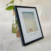 Auksinis juodas paveikslo nuotraukų rėmelis Aliuminio plexiglass kilimėlis Tvirtinamas prie sienos galerija Svetainės namų dekoras 10X15CM balta