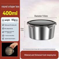 316 nerūdijančio plieno maistinė pietų dėžutė su sandariu dangteliu 400ML, 1 piece
