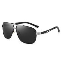 2023 New Square Photochromic Polarized Sunglasses Men Change Color Sun Glasses Chameleon Anti-glare Driving Oculos De Sol gray