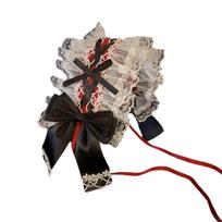 Gothic Ruffled Lace Bowknot Headdress Cosplay Hair Accessories for Maid Girls Sweet Headband Sweet Party Accessories 2