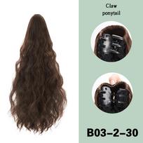 MERISIHAIR sintetinė Claw Clip Water Ripple plaukų uodegos aksesuarai moterims 40cm