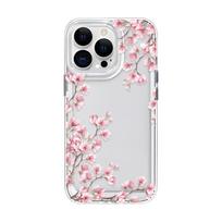 Mergaičių gėlių skaidrus telefono dėklas, skirtas iPhone 16 15 14 13 12 11 Pro Max 16 Plus, buferis, atsparus smūgiams, kietas dėklas For iPhone 15