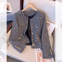 Elegantiško dizaino prancūziško stiliaus paltas moterims rudeniui M