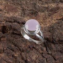 Retas rožinio chalcedono brangakmenis 925 prabos sidabro papuošalai rankų darbo žiedas dovanai RR-11-14 4