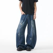 Y2K Baggy džinsai Unisex Madingi Kasdieniai Plačiakojai Džinsiniai Kelnės Aukštos Gatvės Kokybės Amerikietiško Stiliaus Gatvės Drabužiai Didelio Dydžio Kelnės S(40-50)kg