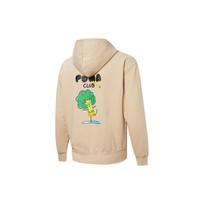 Puma Club Graphic FZ Hoodie Knit Jacket Men Tops Khaki 533199-20 XL beige
