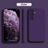 Naujas skystas silikonas, skirtas Samsung Galaxy S24 23 22 21 20 Ultra Plus FE A54 A53 A52 4G 5G, minkštas, atsparus smūgiams, lengvas dėklas For Galaxy S24 Ultra tamsiai žalia spalva