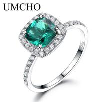 UMCHO Aquamarine Blue topazas brangakmenių sužadėtuvių žiedas 5 gryna