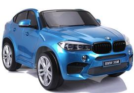 Elektrinis vaikiškas automobilis BMW X6M mėlynas