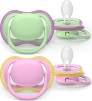 Philips Avent - Ultra air soother, 6-18m, Green/pink