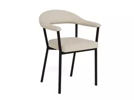 Valgomojo kėdė su porankiu Vivi Seat sand Apia 140, Base steel matt black, , 2 vnt