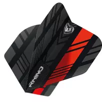 Smiginio strėlyčių sparneliai Winmau Rhino Black and Red Flights