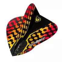 Smiginio strėlyčių sparneliai Winmau Prism Zeta Black / Yellow / Red