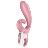 Satisfyer Hug Me - programėle valdoma vibratorius su klitorio atšaka (rožinis)