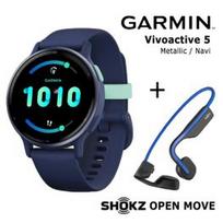 GARMIN Vivoactive 5 Navy + Shokz Open Move Blue sportinis laikrodis 010-02862-12 / S661BL