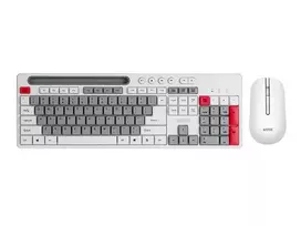 Klaviatūra ir pelė „Wireless MARVO WS009“, balta