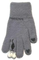BeSNAZZY Megztos pūkuotos pirštinės 18 cm R-210-grey/18 cm